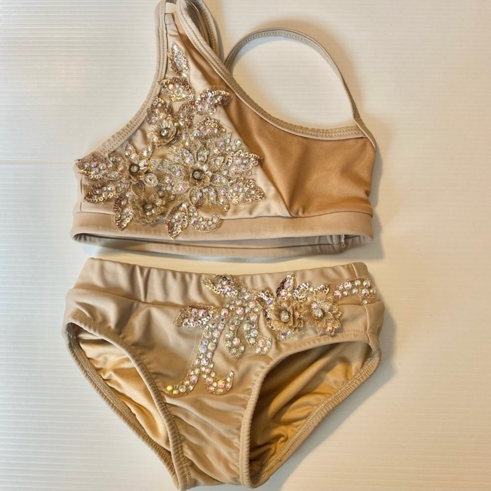 AA Custom Gold Dance Costume
